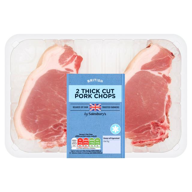 Can You Refreeze Pork Chops After Freezing Them Sainsbury S Thick Cut British Pork Chops X2 500g Sainsbury S