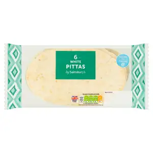 Sainsbury's White Pittas x6