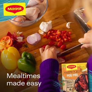 Maggi So Juicy Sizzling & Spicy Piri Piri Chicken Herbs & Spices Recipe Mix 27g - gallery image 3