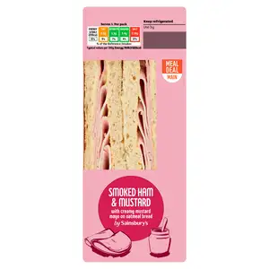 Sainsbury's Smoked Ham & Mustard Sandwich