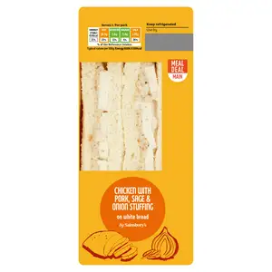 Sainsbury's Chicken With Pork, Sage & Onion Stuffing Sandwich