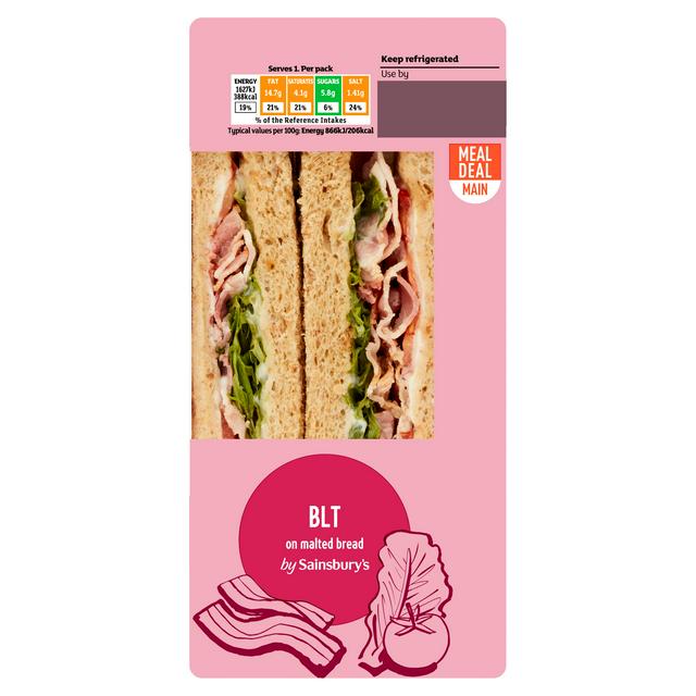 Sainsburys BLT on Malted Bread Sandwich