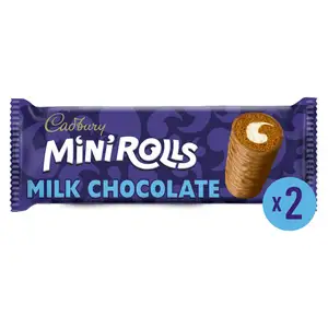 Cadbury Mini Rolls Milk Chocolate On The Go x2