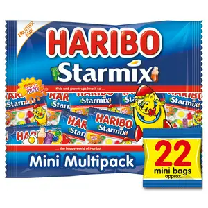 Haribo Starmix Mini Bag Multipack Sweets 22x16g