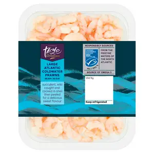 Sainsbury's Large Atlantic MSC Coldwater Prawns, Taste the Difference 150g (ready to eat)