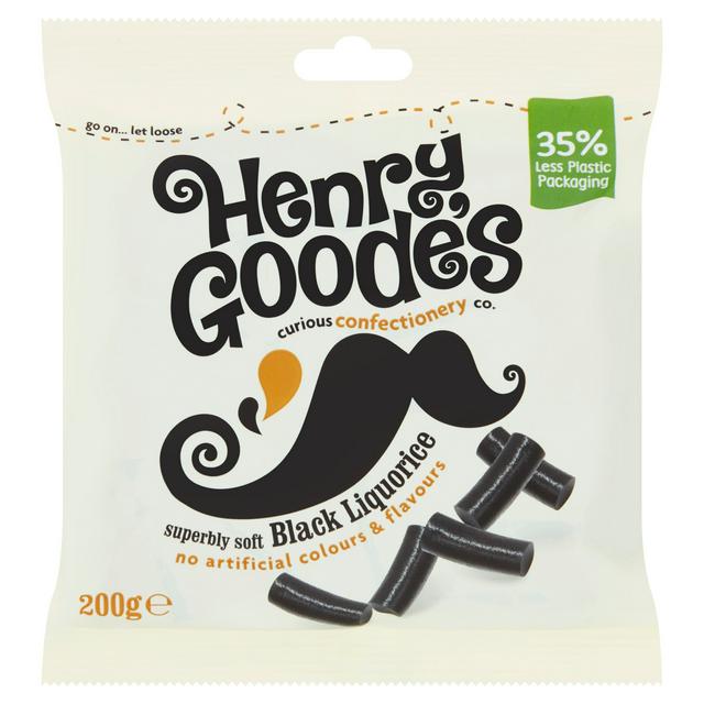 Henry Goode's Superbly Soft Black Liquorice 200g - gallery image 1