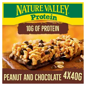 Nature Valley Protein Peanut & Chocolate Cereal Biscuit Snack Bars 4x42g