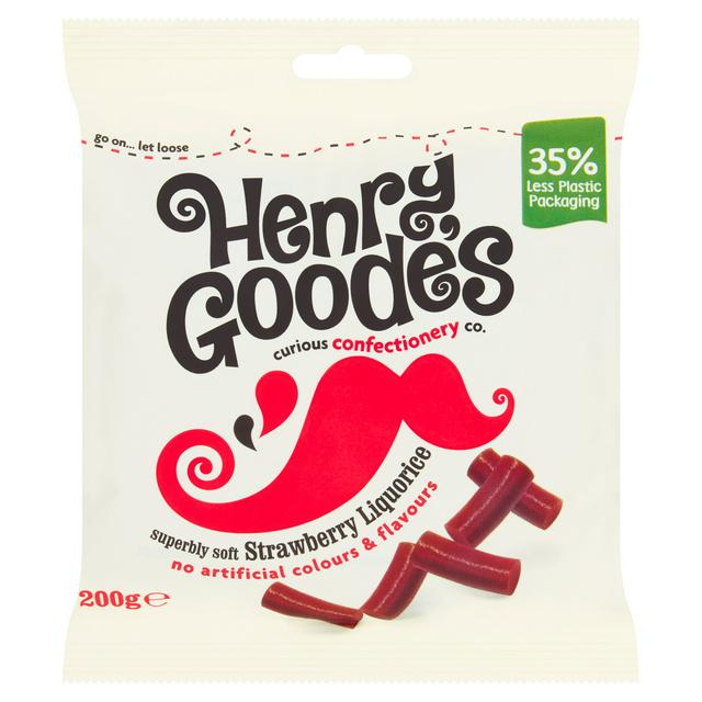 Henry Goode's Soft Strawberry Liquorice 200g