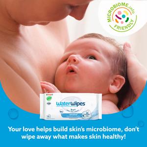 WaterWipes Sensitive Biodegradable Newborn Baby Wipes x60 - gallery image 3