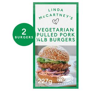 SAINSBURYS > General > Linda McCartney's Vegetarian Pulled Pork Burger x2 227g