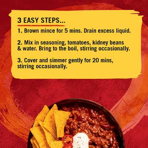 Schwartz Hot Chilli Con Carne Recipe Mix 41g - gallery image 2