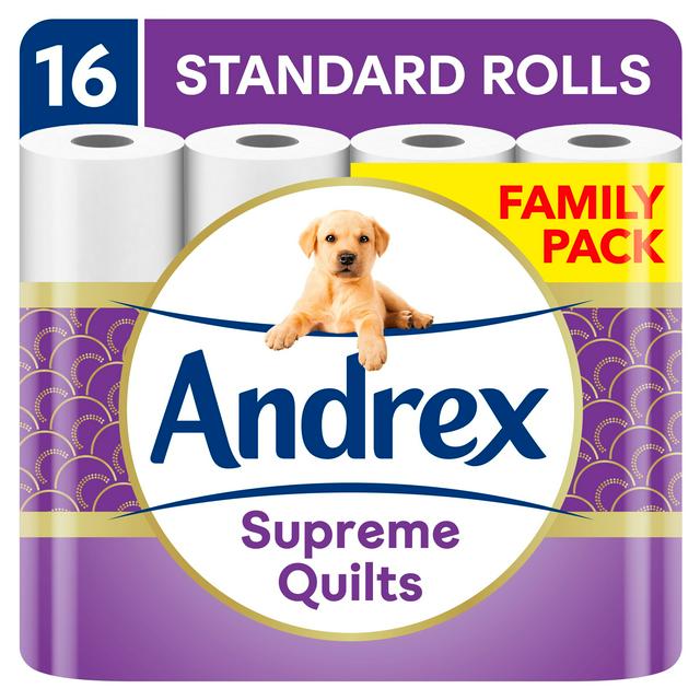 Andrex Supreme Quilts Toilet Tissue 16 Rolls