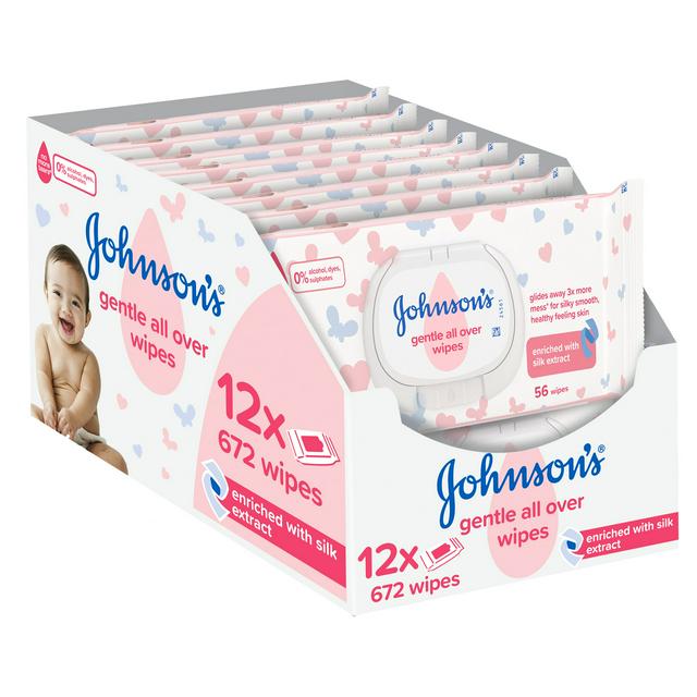 johnsons baby wipes box