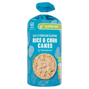 Sainsbury's Salt & Vinegar Corn & Rice Cakes 130g