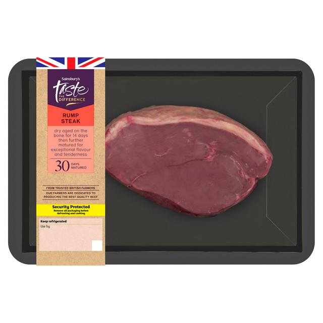 Taste the Difference Sainsbury's 30 Days Matured British Beef Rump Steak, Taste the Difference 225g