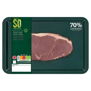 Sainsbury's 30 Days Matured British Beef Sirloin Steak, So Organic 225g