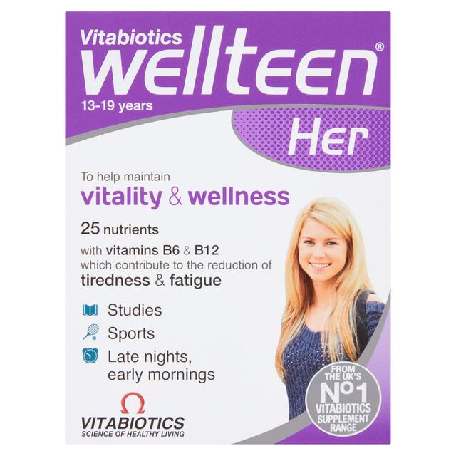 Vitabiotics Wellteen Her 13 19 Years X30 Sainsbury S