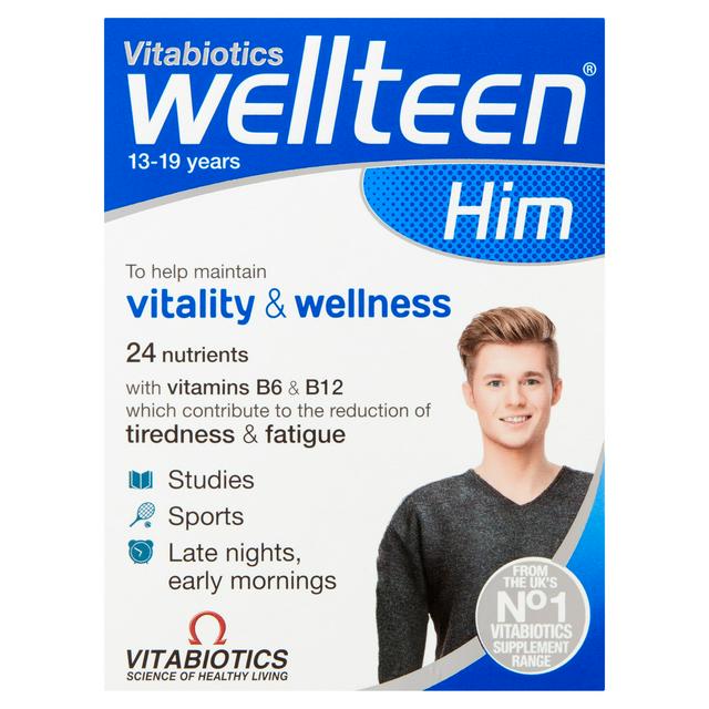 Vitabiotics Wellteen Him 13 19 Years X30 Sainsbury S