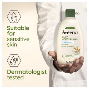 Aveeno Body Wash for Dry & Sensitive Skin 500ml - gallery image 5