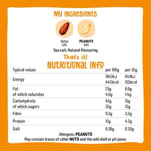 Nakd Peanut Delight Fruit & Nut Bars 4 x 35g - gallery image 4