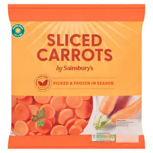 Sainsbury's Sliced Carrots 900g