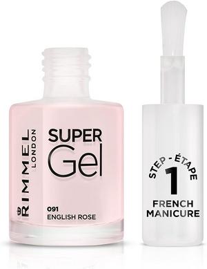 Rimmel London Super Gel French Manicure 091 English Rose 12ml - gallery image 2
