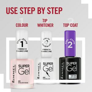 Rimmel London Super Gel French Manicure 091 English Rose 12ml - gallery image 3