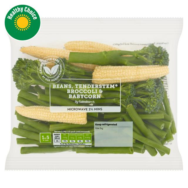 Sainsburys Beans, Tenderstem & Baby Corn 240g