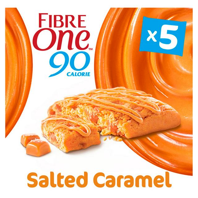 Fibre One 90 Calorie Salted Caramel Bars 5x24g Sainsbury S