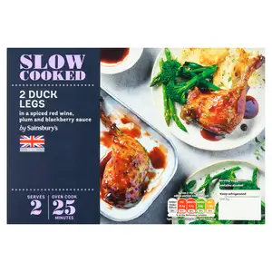 Sainsbury’s Slow Cooked British Duck Legs with a Blackberry Sauce x2 440g