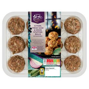 Sainsbury's 12 x Pork, Fresh Sage & Onion Stuffing Balls, Taste the Difference 360g