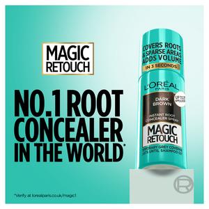 L'Oreal Paris Magic Retouch Temporary Instant Grey Root Concealer Spray Dark Brown - gallery image 2