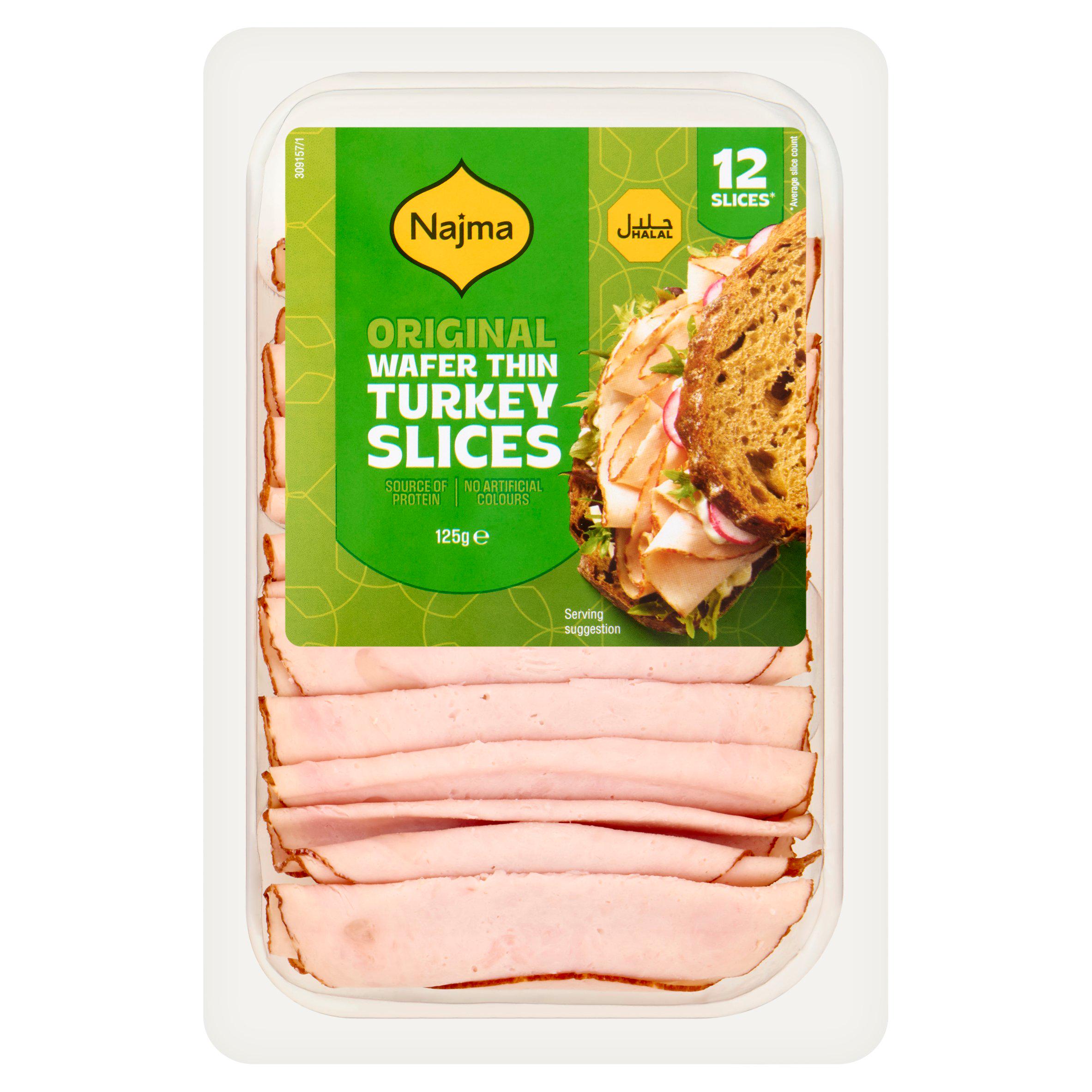 Najma Wafer Thin Turkey Sliced 125g