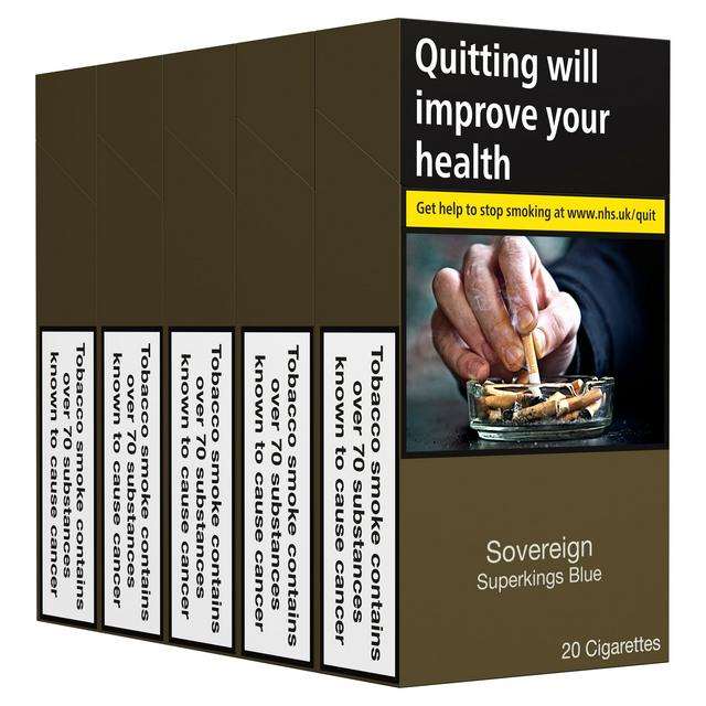 Sainsburys Sovereign Blue Superkings 5x20