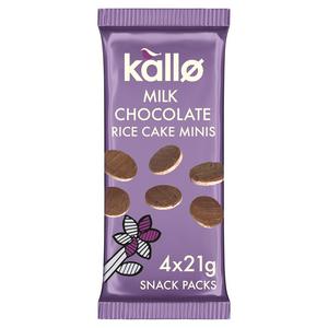 Kallo Belgian Milk Chocolate Mini Rice Cakes Multipack