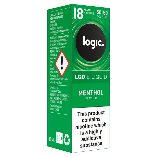 Logic Lqd Refill Menthol 3x6mg Sainsbury S