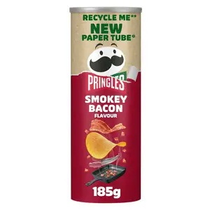 Pringles Smokey Bacon Sharing Crisps 185g