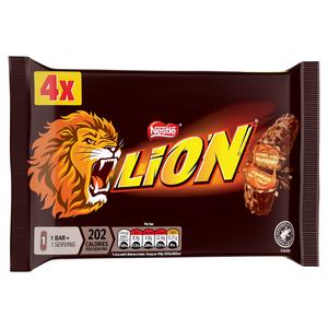 Lion Milk Chocolate Bar Multipack x4 42g - gallery image 2