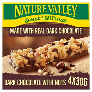 Nature Valley Sweet & Salty Dark Chocolate & Nut Cereal Bars 4x40g