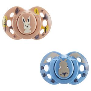 Tommee Tippee Closer to Nature Fun Style x2 Orthodontic Soothers 18-36m - gallery image 2