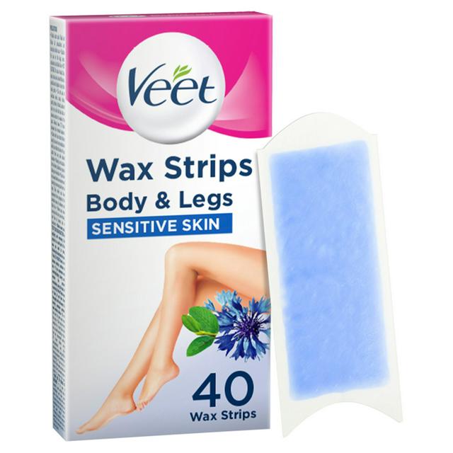 ondernemer Matig nevel Veet Hair Wax Strips Body & Legs for Sensitive Skin x40 | Sainsbury's