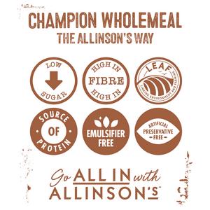 Allinson's The Champion Medium Sliced Wholemeal Bread 650g - gallery image 2