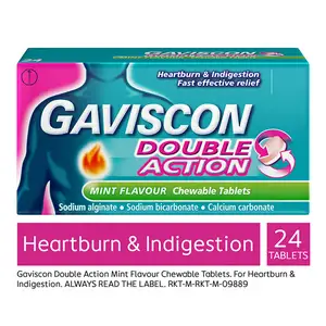 Gaviscon Double Action Heartburn & Indigestion Mint Tablets x24