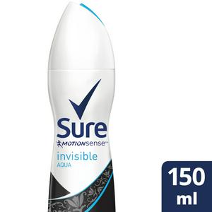 Sure Women Invisible Aqua Anti-perspirant Deodorant Aerosol 150ml