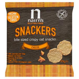Nairn's Gluten Free Snackers Bite Sized Crispy Oat Snacks, Cheese 23g