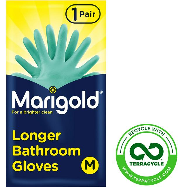 2 Marigold Bathroom Gloves Medium 