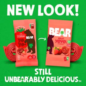 BEAR Xtreme Fruit Yoyos Sour Strawberry Multipack 5x20g - gallery image 2