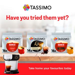 Tassimo Kenco Americano Decaff Coffee Pods x16 - gallery image 3