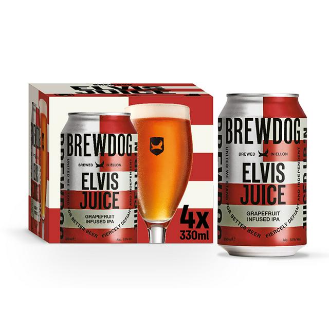 BrewDog Elvis Juice Grapefruit Beer 4x330ml