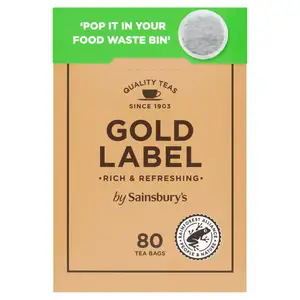 Sainsbury's Gold Label Tea Bags x80 250g